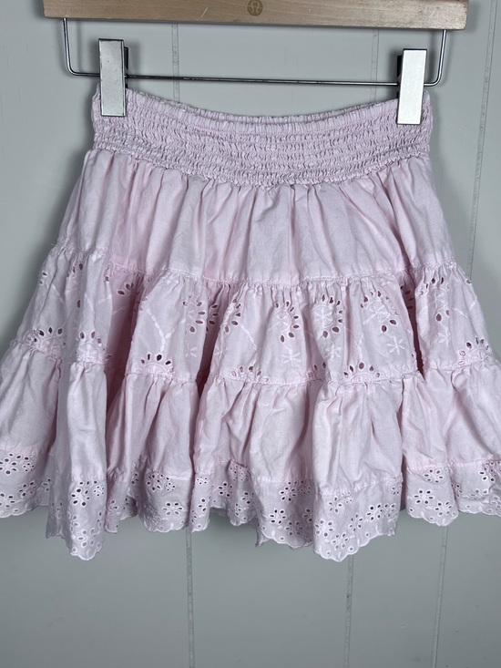 Guess Dresses & Skirts - Coquette Eyelet Ruffle Light Pink Tiered Frilly Mini Skirt‎ Guess Size XS